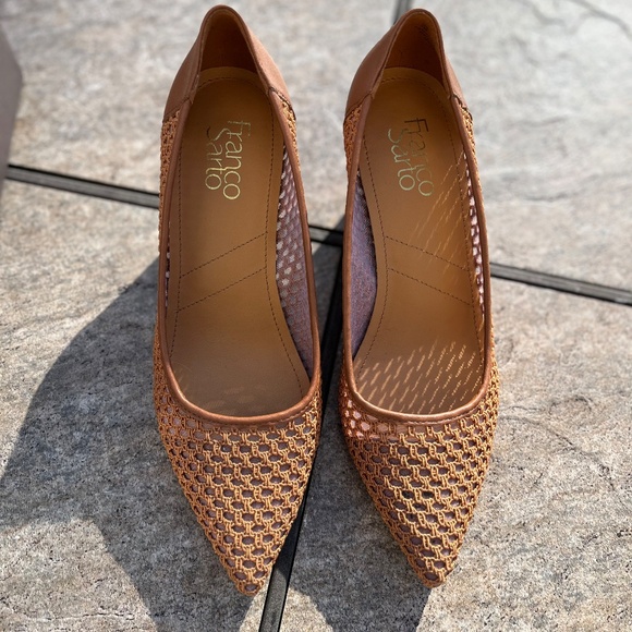 Franco Sarto Talina tan Wedge Pump shoes -NWT - Picture 5 of 11